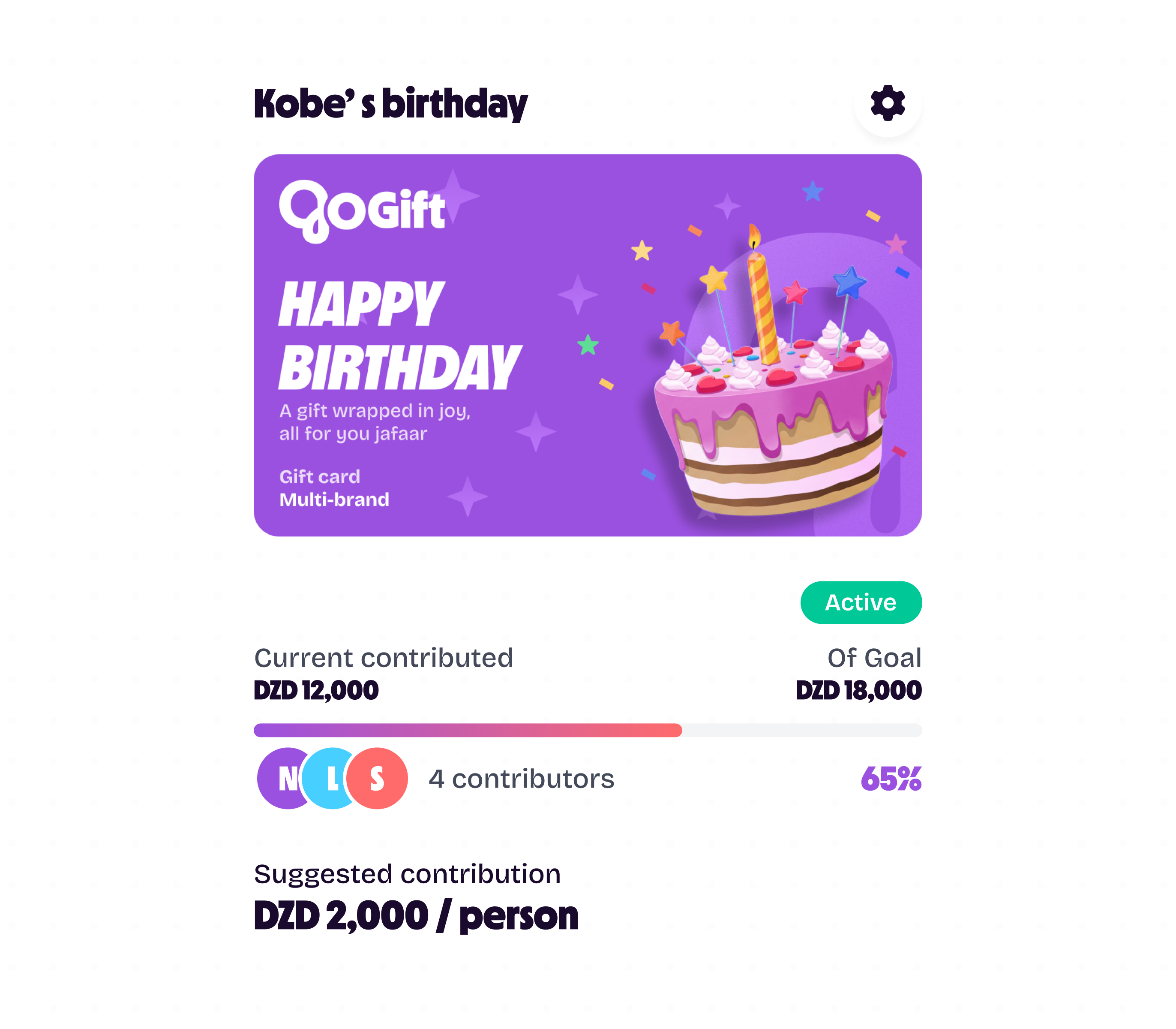 One gift,everyone in.